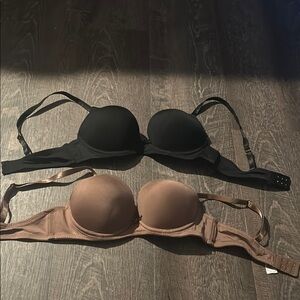 Elegant Black and Rose Women's Bras